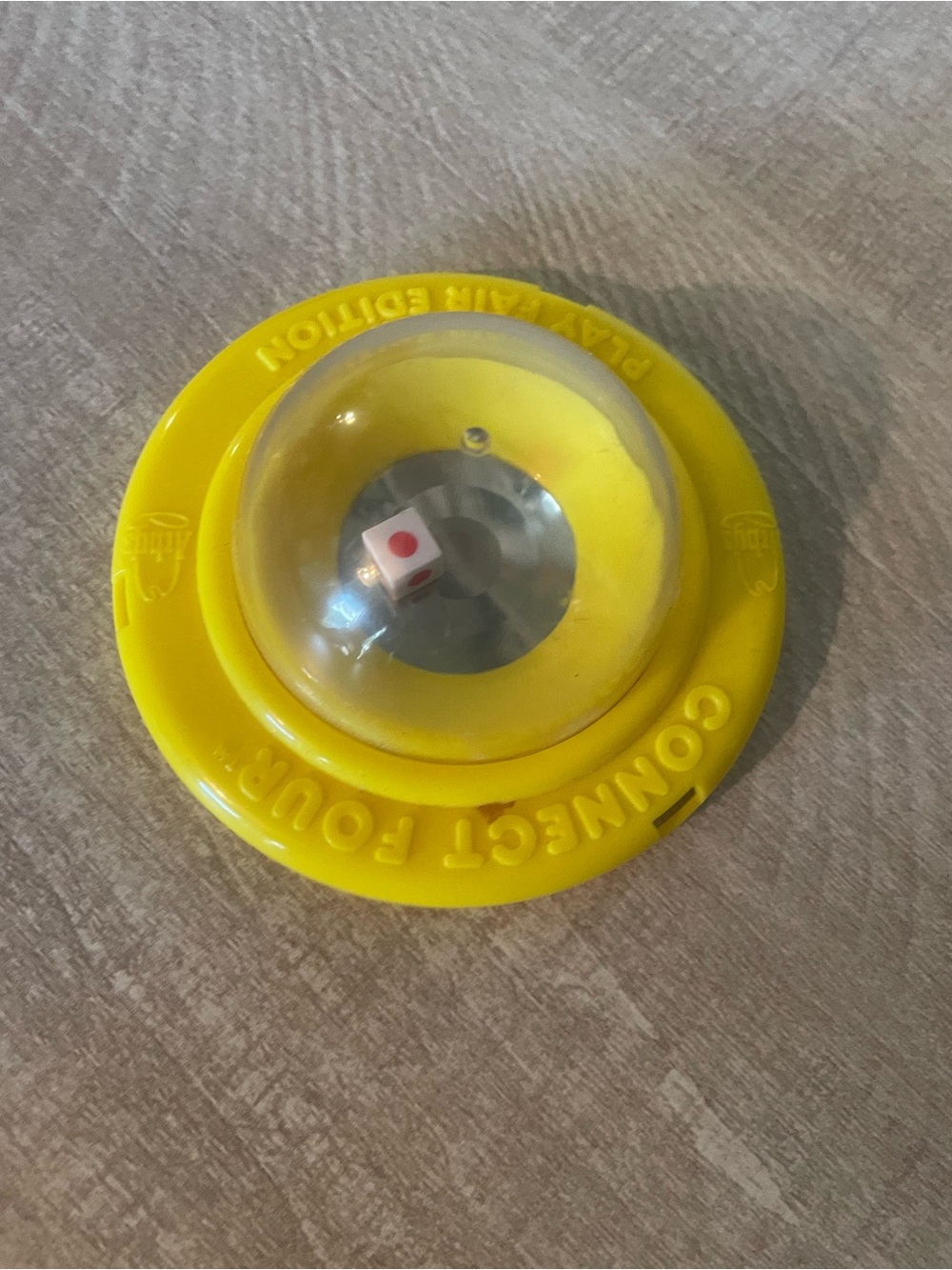Yellow Connect Four Travel Game Piece play four edition dice popper replacement